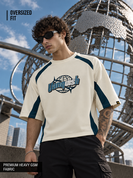 Vanquish Cream Half Sleeve T-Shirt
