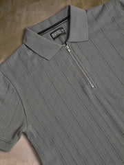 Ozone Dusty Green Half Sleeve Polo T-Shirt