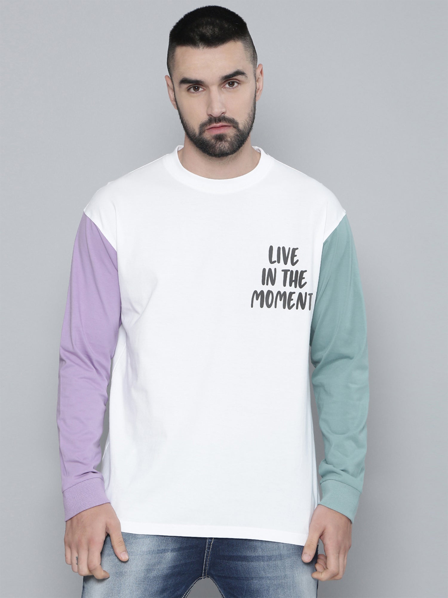 Live in the Moment Multicolor T-Shirt