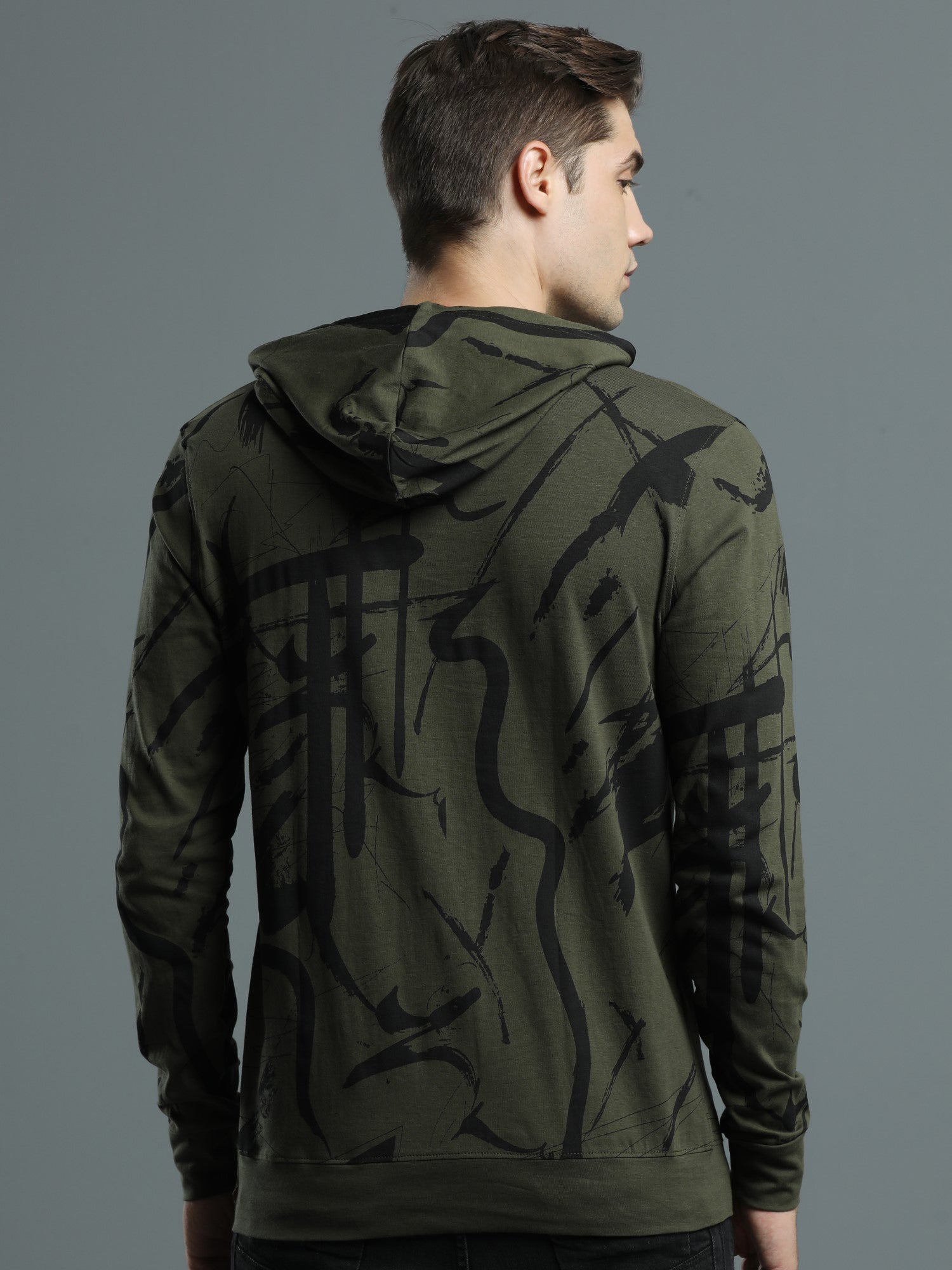 Adventure Olive Green Hoodie T-shirt