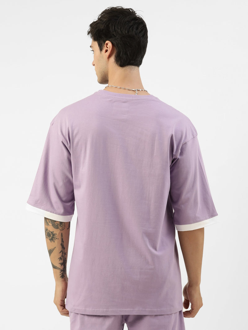 Radical Lavender White Oversized T-shirt