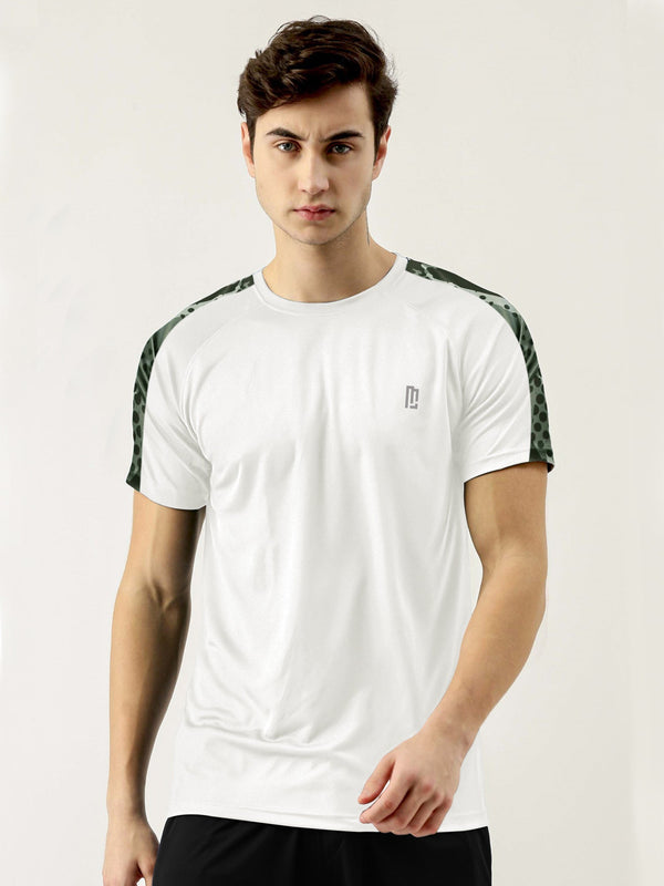 Camou Train White Sports T-shirt