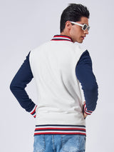 Ibiza Navy White Varsity Jacket