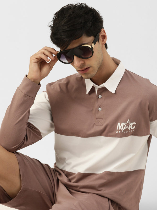 Offical Dusty Pink Oversized Polo T-Shirt