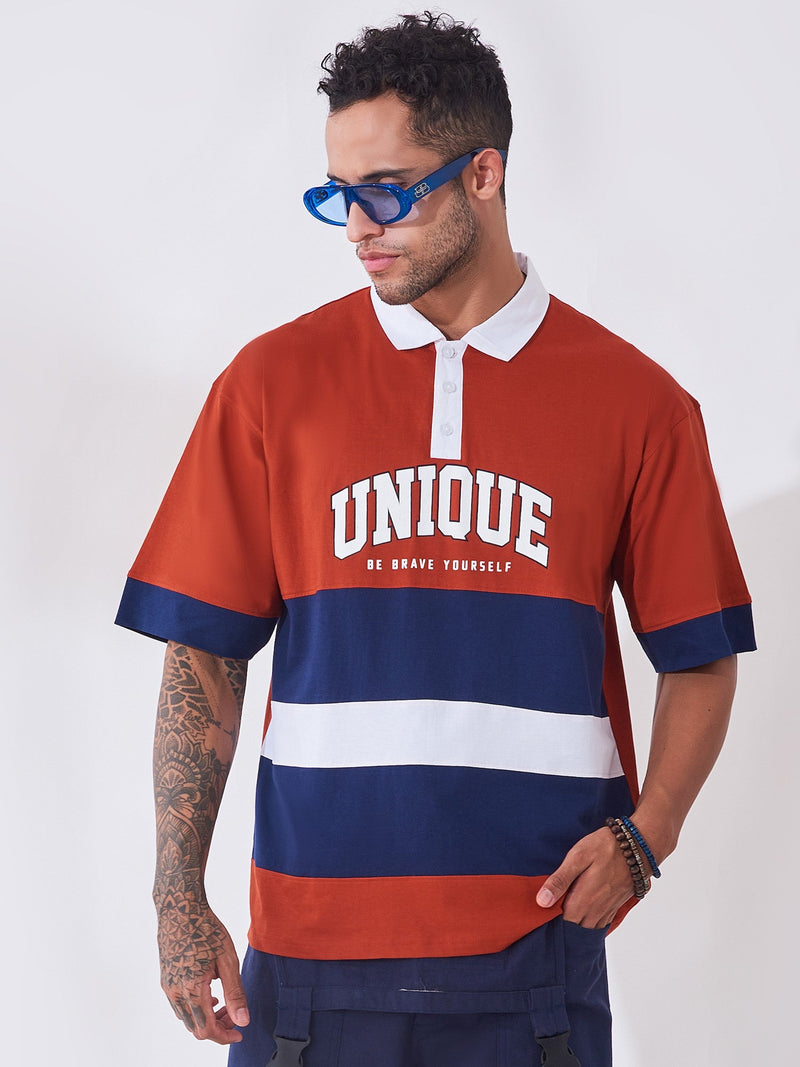 Rusty Unique Oversized Polo T-shirt
