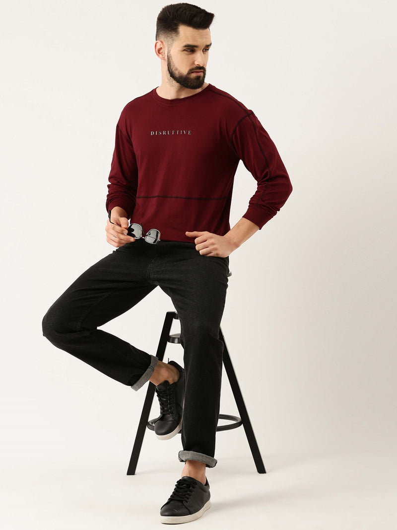Corn Stitch Disruptive Burgundy T-shirt