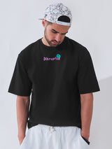 Disruptive Black Oversized T-shirt