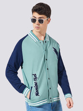 Official Berly Green Varsity Full Sleeve Jacket