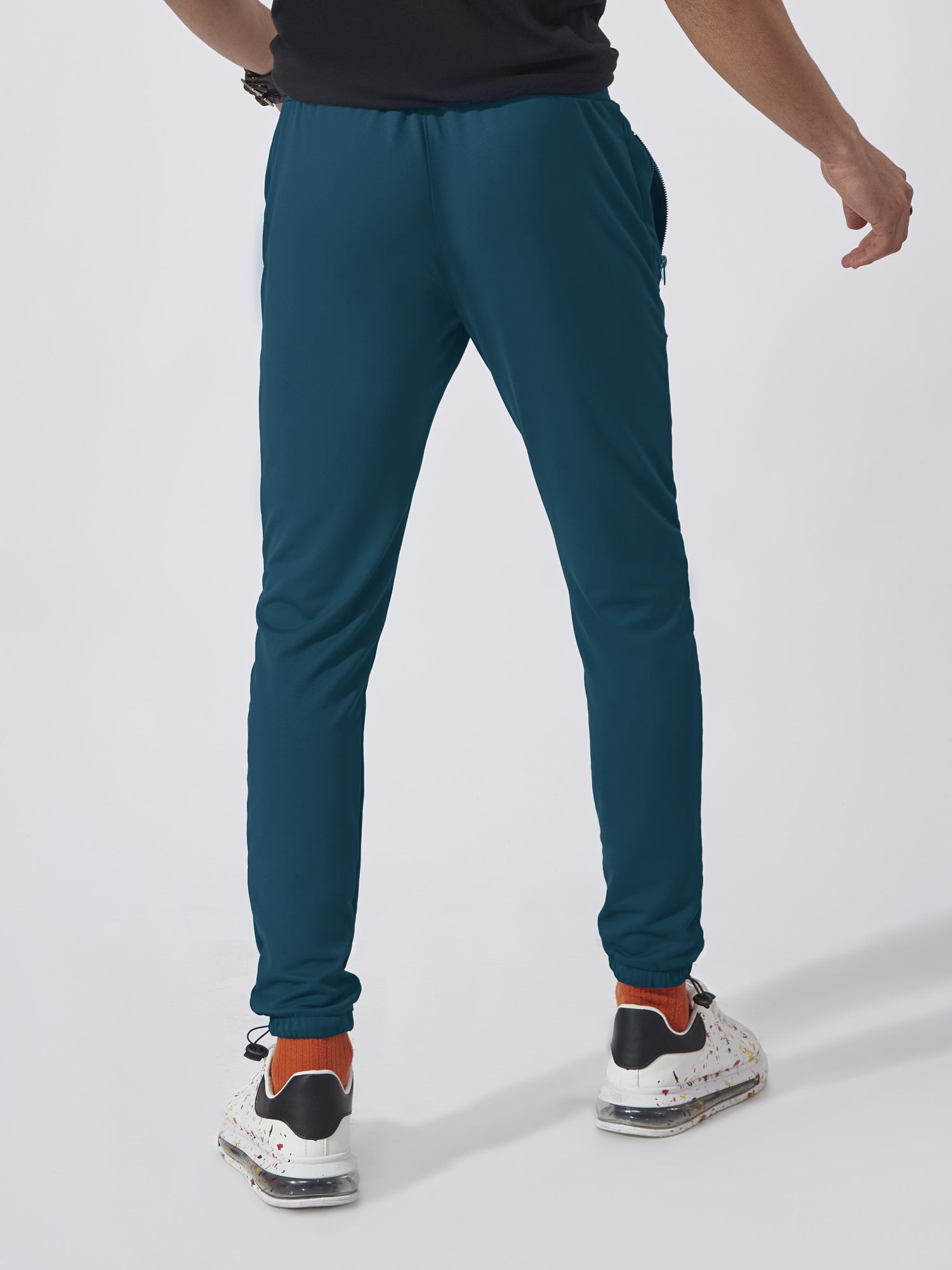 Denim Blue Boss Printed Joggers