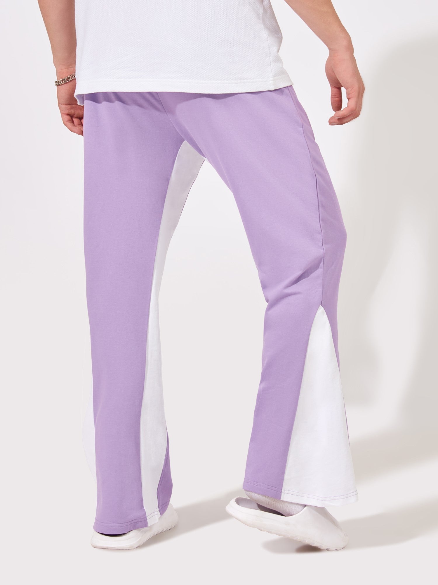 Retro Lavender Bell Bottom Jogger