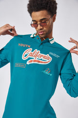 Califorina Patrol Green Oversized Polo T-Shirt