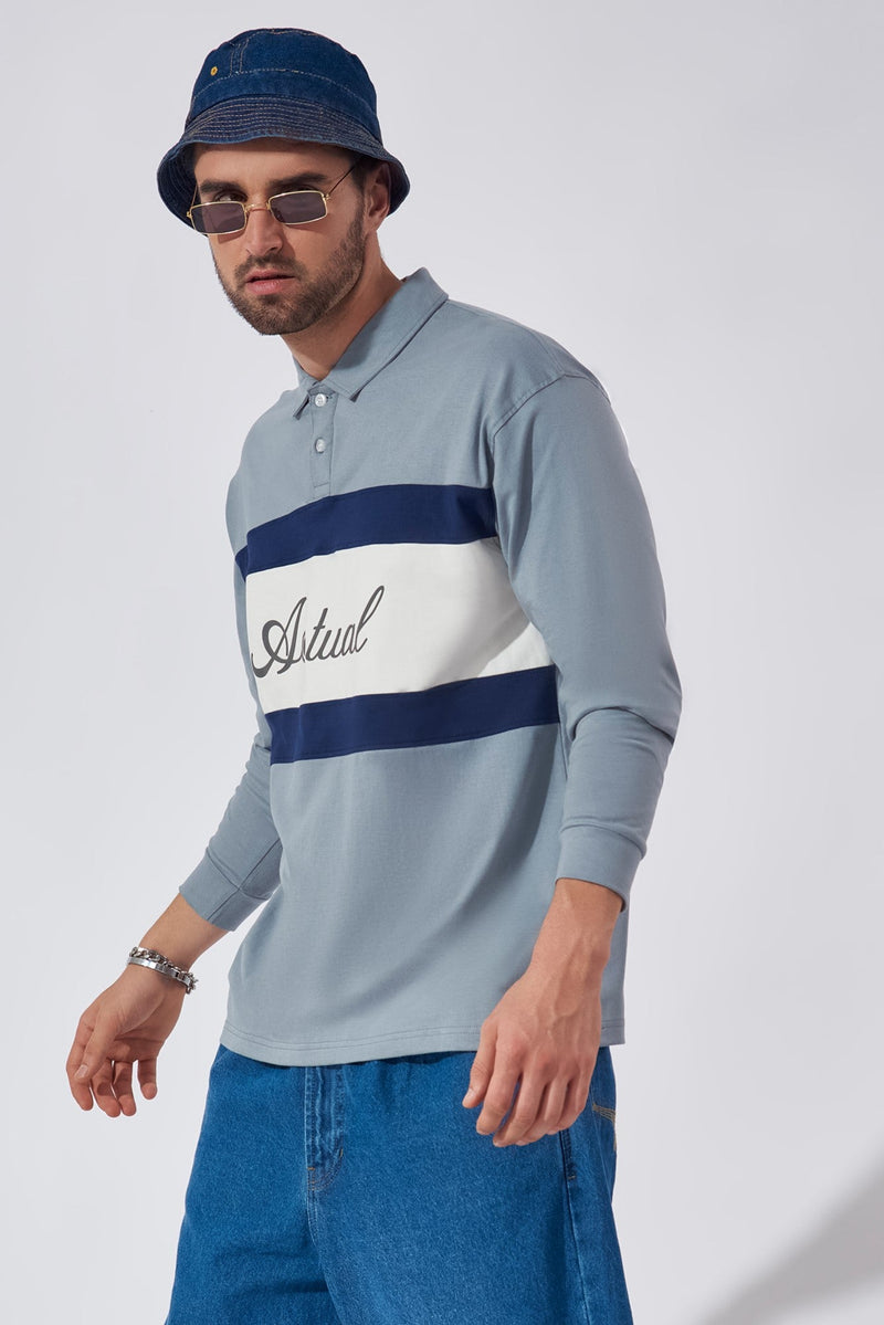 Actual Rugby Oversized Polo Full Sleeve Polo T-shirt