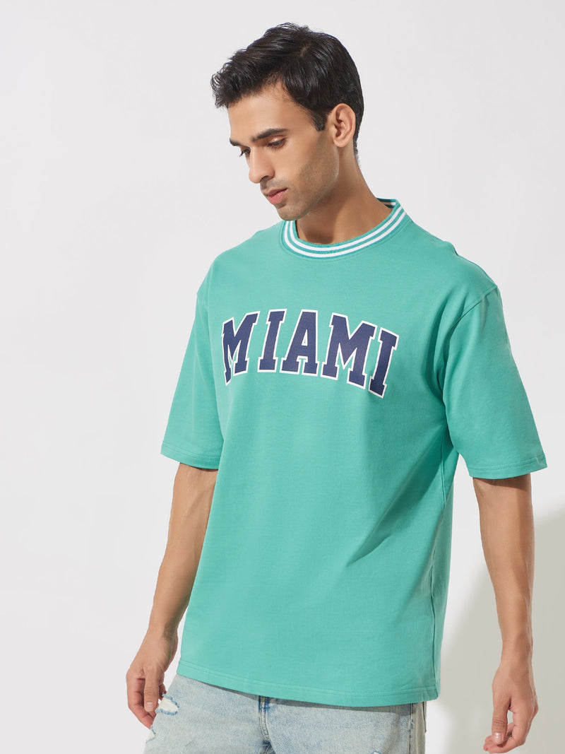 Miami Tuck Berly Green Oversized T-Shirt