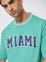 Miami Tuck Berly Green Oversized T-Shirt