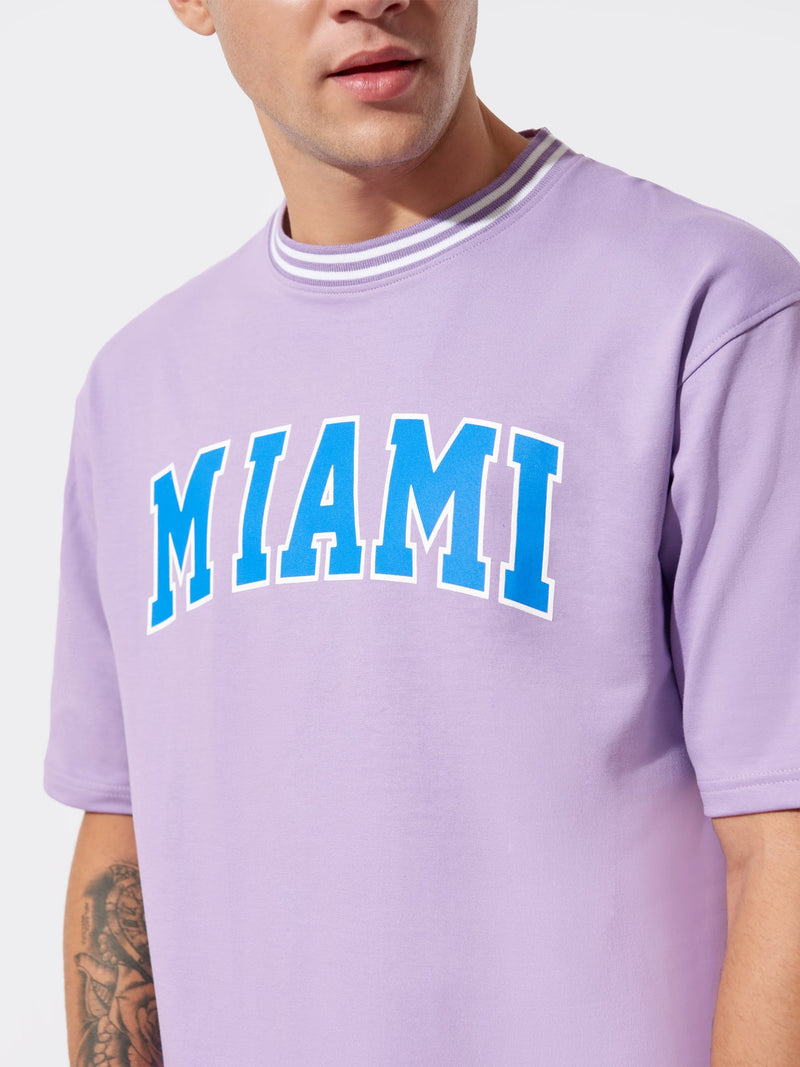 Miami Tuck Lavender Oversized T-Shirt