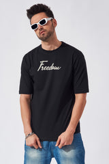 Freedom Black Oversized T-Shirt