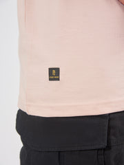 Bold Basic Pink Slim Fit Half Sleeve T-Shirt