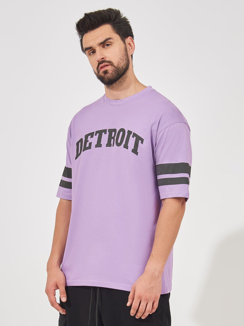 Detroit Lavender Oversized T-Shirt