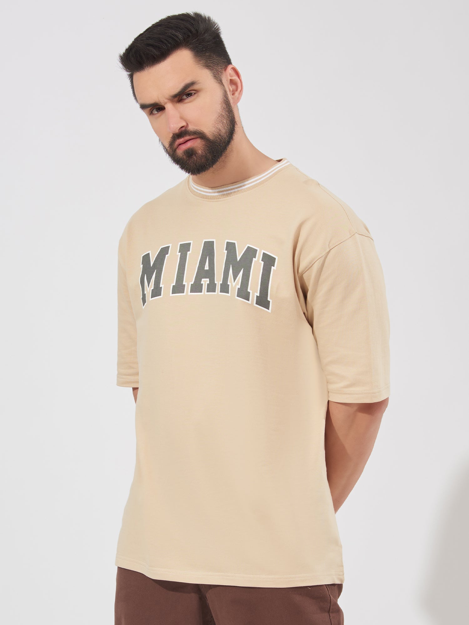 Buy Miami Butterscotch Oversized T-Shirtfrom Maniac Life store ...