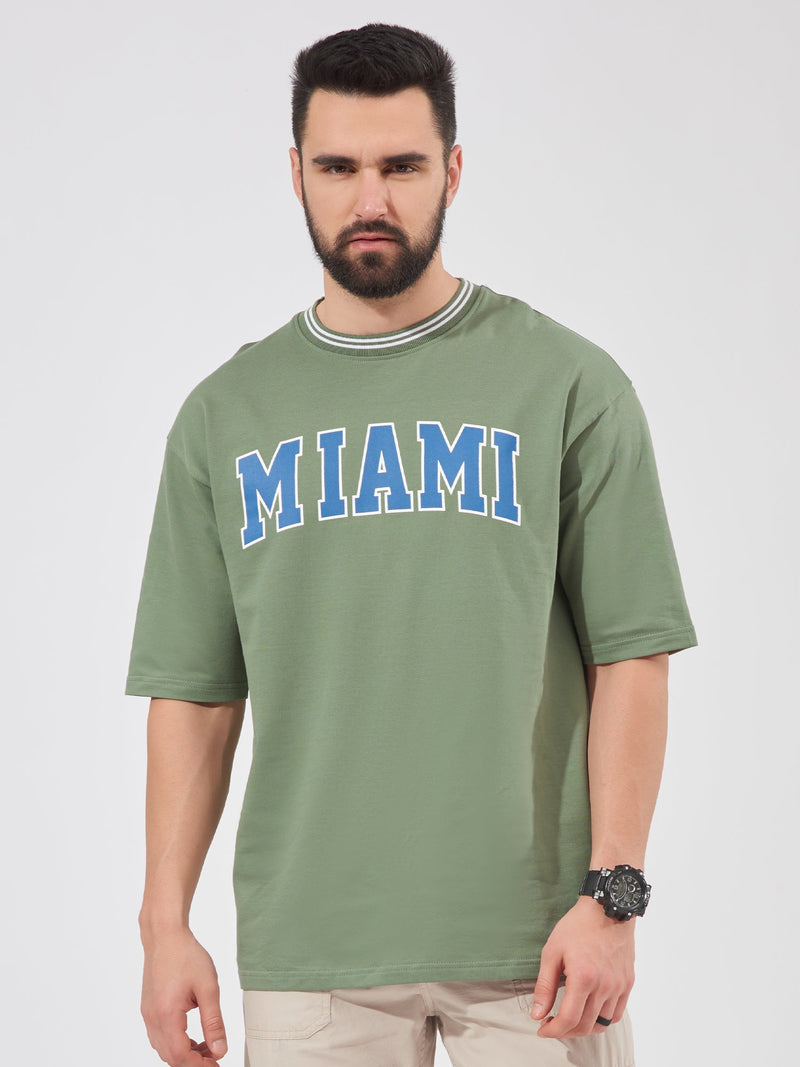 Miami Hunter Green Oversized T-Shirt