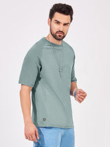 Solid Berly Green Oversized T-Shirt