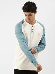 Dvsm Denim Blue Oversized Full Sleeve Tshirt