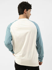 Dvsm Denim Blue Oversized Full Sleeve Tshirt