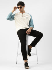 Dvsm Denim Blue Oversized Full Sleeve Tshirt