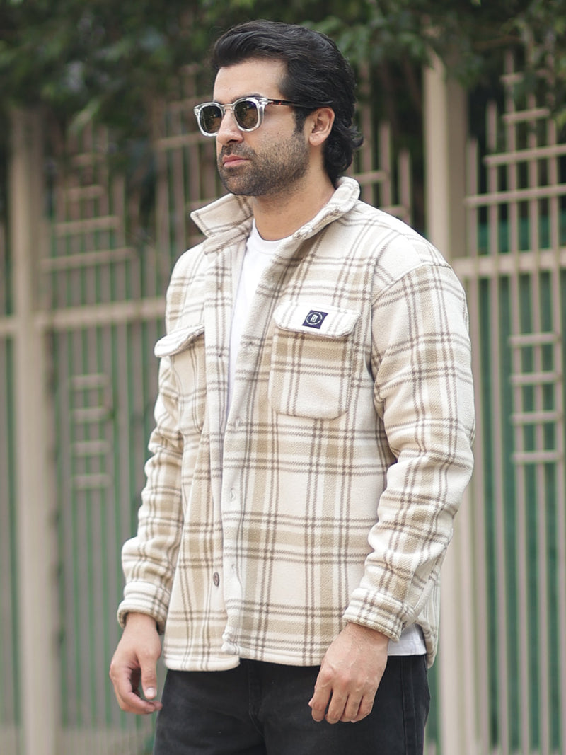 Checkered Biscuit Shacket