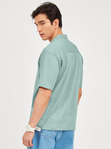 Elliot Knit Lite Blue Lycra Shirt