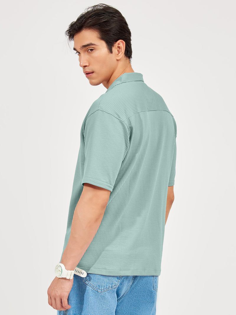 Elliot Knit Lite Blue Lycra Shirt