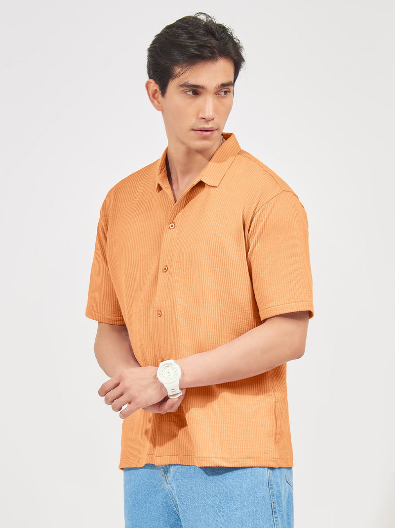 Elliot Knit Orange Lycra Shirt