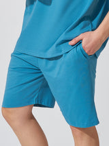 Denim Blue Active Wear Casual Shorts