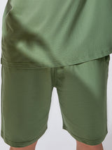 Lucid Green Casual Shorts