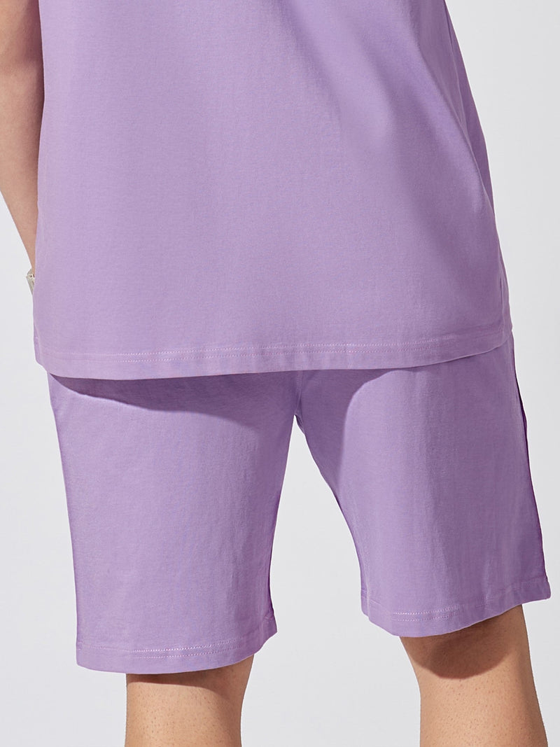 Lavender Casual Shorts