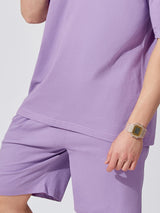 Lavender Casual Shorts