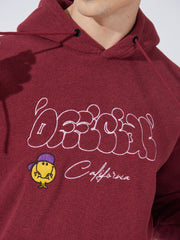 Califorina Burgundy Full Sleeve Sweatshirt