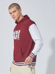 Burgundy World wide Full Sleeve Sweatshirt