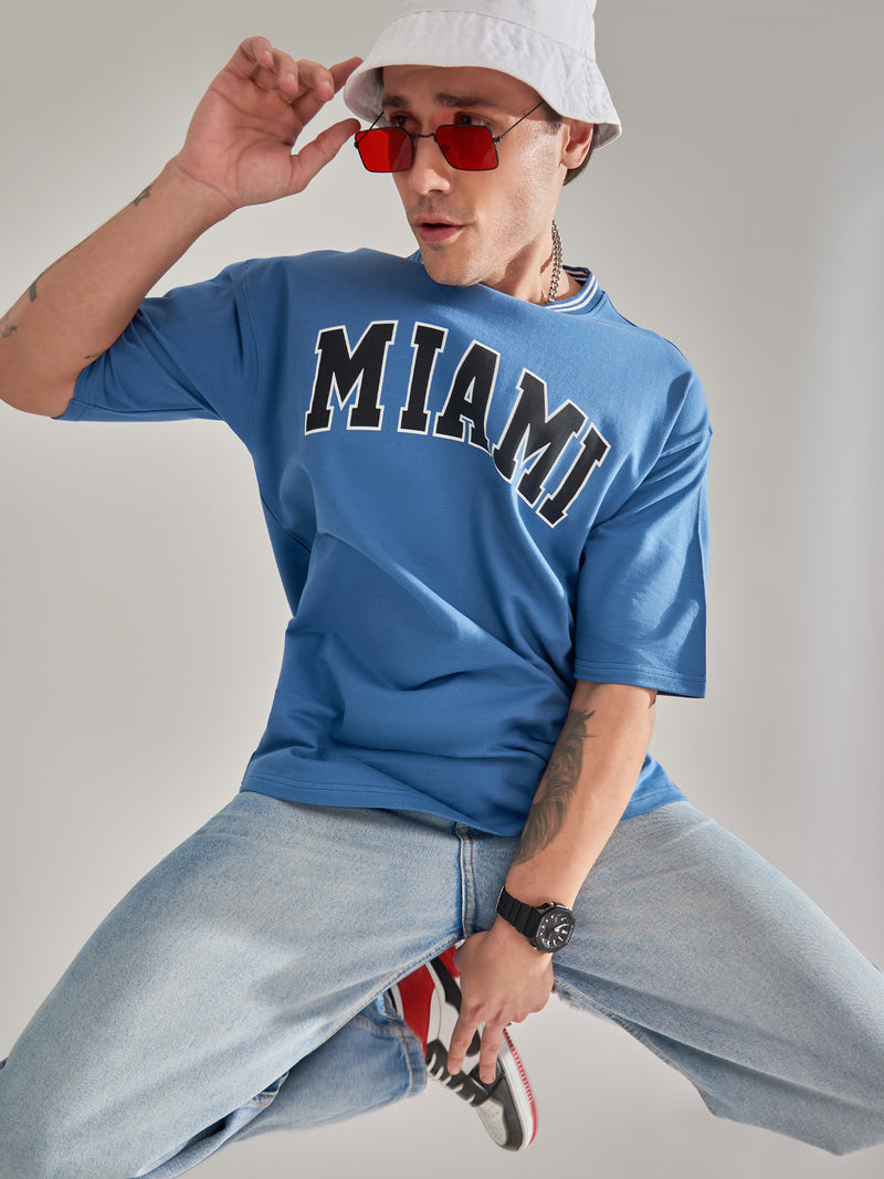 Miami Denim Blue Oversized T-Shirt