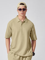 Brooklyn Beige Polo T-Shirt