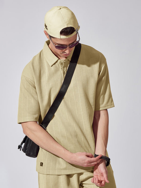 Brooklyn Beige Polo T-Shirt