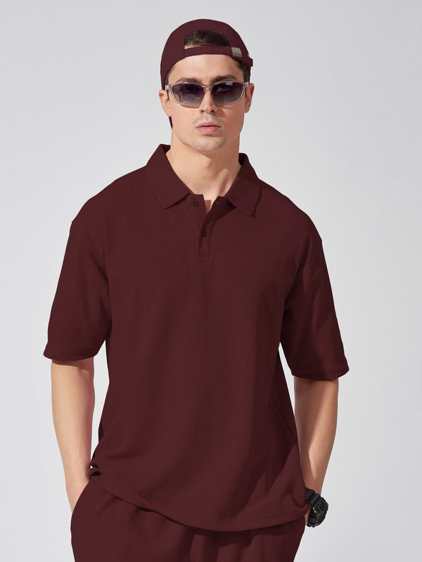 Brooklyn Burgundy Polo T-Shirt